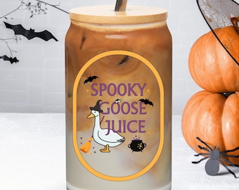 Spooky Goose Juice Glass Tumbler