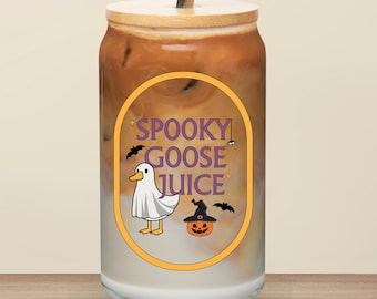 Spooky Goose Juice Glass Tumbler