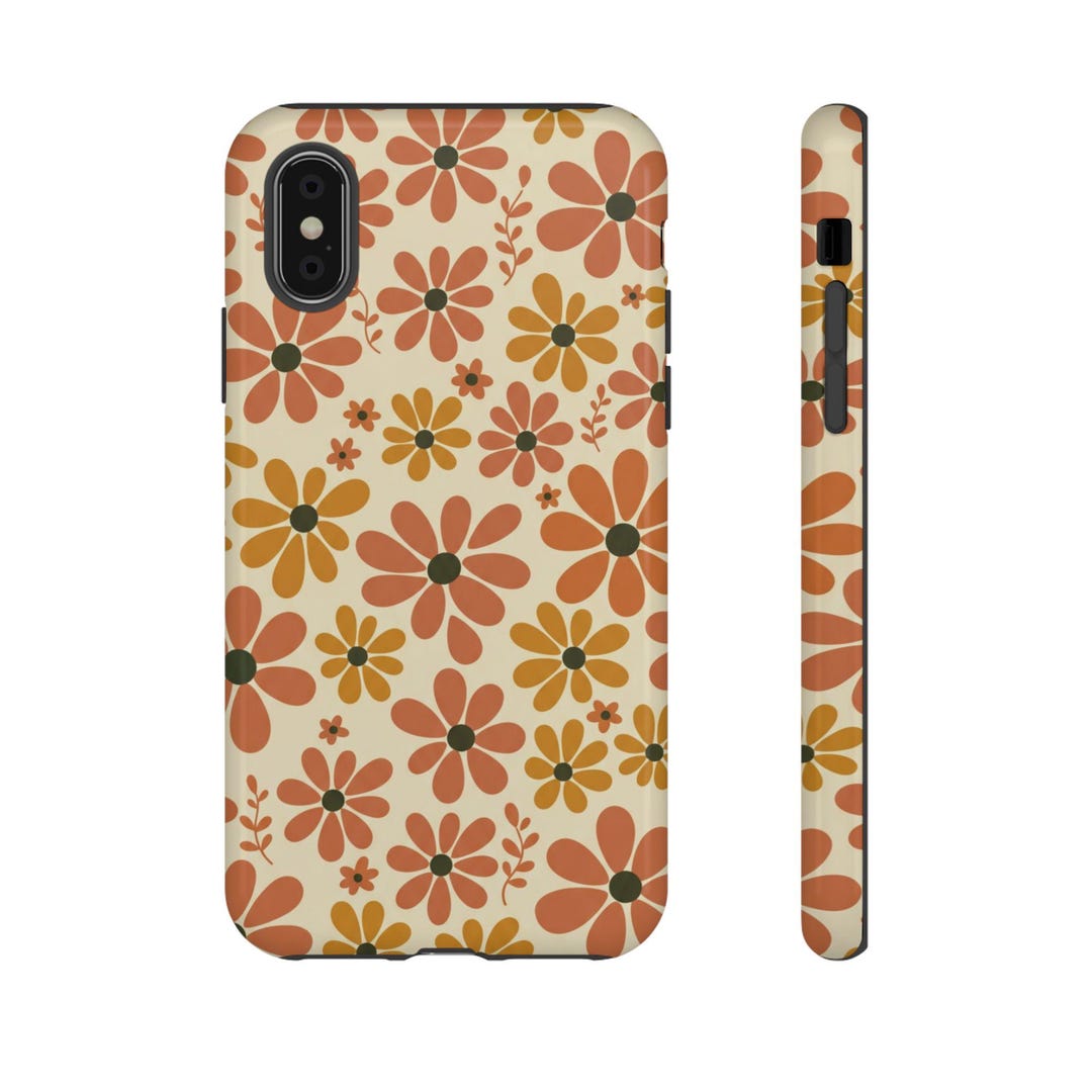 Retro Abstract Floral Print Pattern Phone Case for Iphone, Google Pixel ...