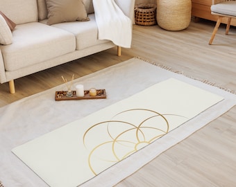 Gold Sacred Geometry Yoga Mat