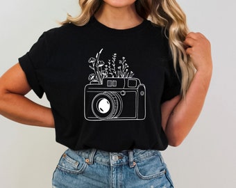 Wildflower Camera Tee