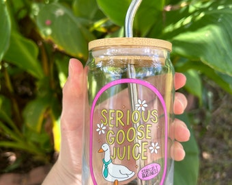 Serious Goose Juice Glass Tumbler