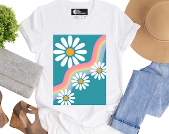 Groovy Wave Daisy Tee