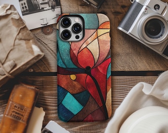 Abstract Stained Glass Phone Case