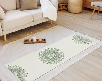 Green Mandala Yoga Mat