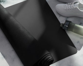 Men's Black Yoga Mat