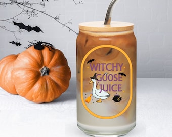 Witchy Goose Juice Glass Tumbler