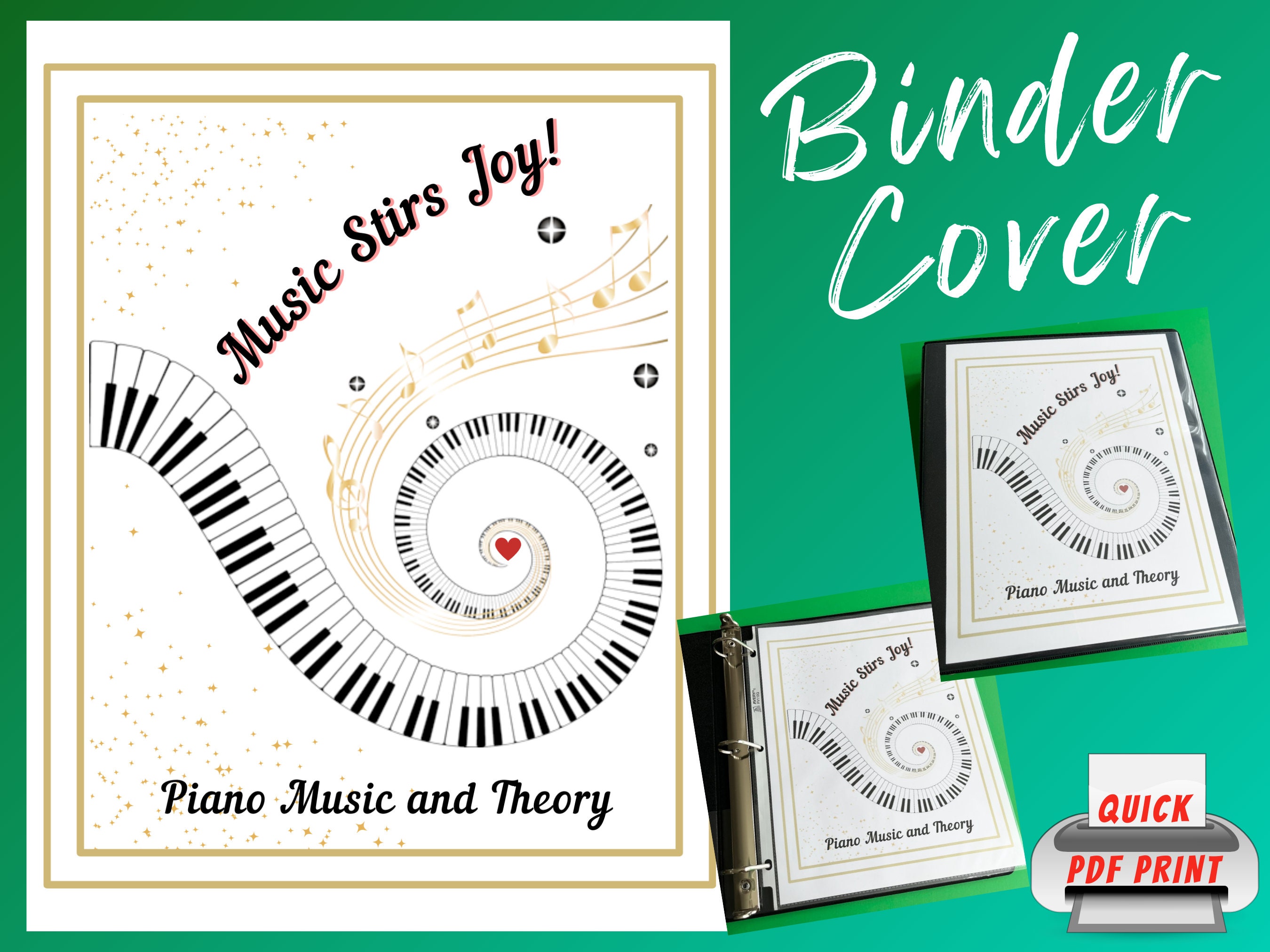 Sheetminder Songbook - Printed Sheet Music Binder/No Plastic Sleeves