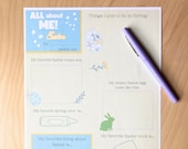 All About Me Easter Printable Holiday Activity for Kids