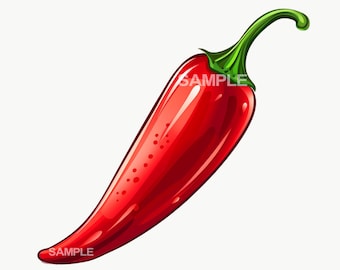 Jalapeño Chili Pepper Clipart  - PNG format, commercial use approved