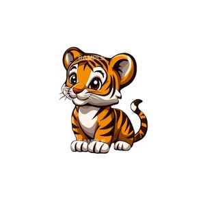 Tiger Clipart | PNG Files for Digital Use | Wild Animal Graphics | Instant Download, Unique Jungle Decor