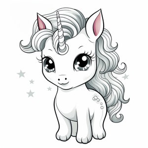 Cute Unicorn Coloring Pages: 20 Fun Designs for Kids (PDF) image 3