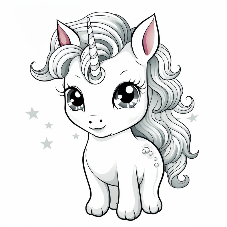 Coloring Pages 20 Cute Unicorn Designs for Kids Fun, Creative Activity