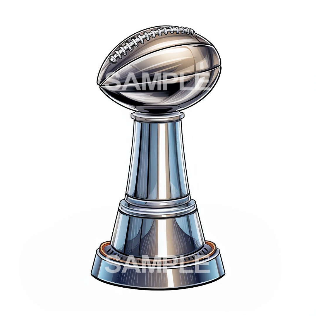 Football Trophy Clipart PNG Etsy