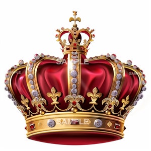 Royal Gold Crown Clipart  - PNG format