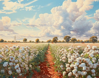 5 Water Color Farm Field Illustrations