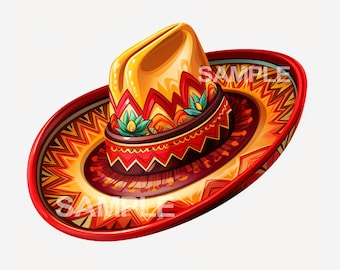 Sombrero Hat Clipart - PNG