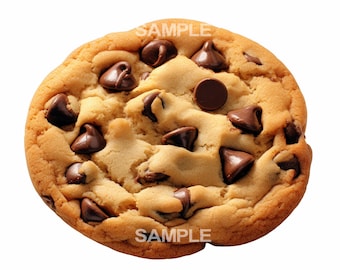 Clipart di biscotti con gocce di cioccolato - formato PNG, uso commerciale approvato