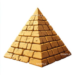Pyramid - Egyptian Pyramid | Ancient Egyptian Graphics, Digital Downloads for Crafts & Projects, Instant Printable Art