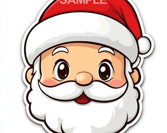 Santa Claus Head Clipart  - PNG format