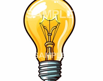 Lightbulb Clipart  - PNG format, commercial use approved
