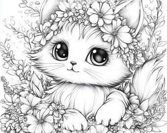 Cute Coloring Pages: 20 Cute Designs for Kids - Fun, Creative Activity for Art Lovers