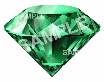 Clipart de diamante esmeralda (formato PNG)