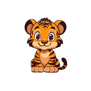 Tiger Clipart | PNG Files for Digital Use | Wild Animal Graphics | Instant Download, Unique Jungle Decor