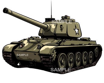 Army Tank Clipart – PNG Image (Digital Download