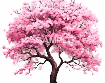 Cherry Blossom Tree Clipart - PNG