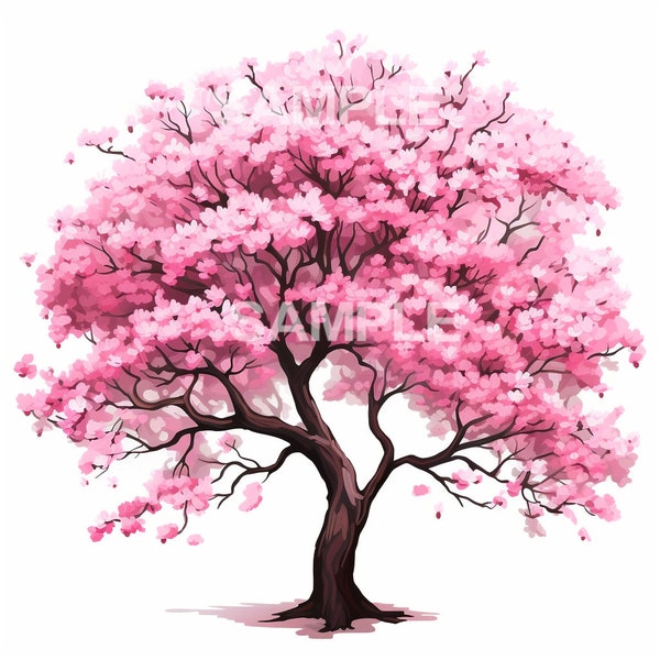 Cherry Blossom Tree Clipart - PNG