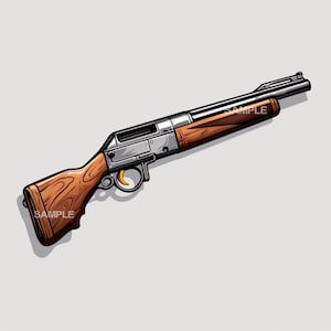 Shotgun Clipart  - PNG format, commercial use approved