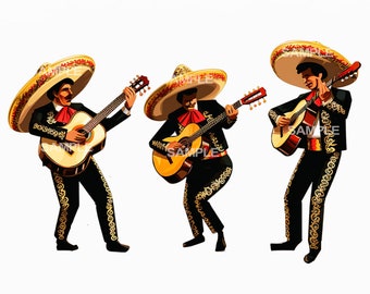 Mariachi Band Clipart - PNG