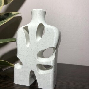 Vaso in marmo minimalista / Vaso per fiori in marmo / Regali per la casa / Regalo di inaugurazione della casa