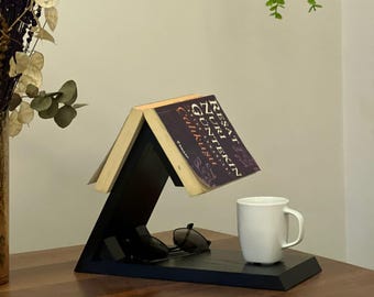 木製ブックスタンド | ブックホルダー | クックブックホルダー | レシピスタンド | ブックディスプレイスタンド | ブックヌック | 読者へのギフト | ブックレスト | クックブックスタンド