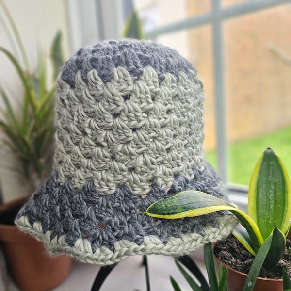 Crochet Super Chunky Ribbed Bucket Hat I Handmade