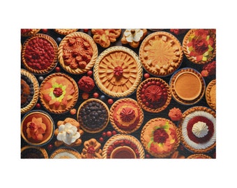 Eye on the Pies, Available in 110, 252, 500, and 1,014 pieces, Family Fun for dessert lovers, Thanksgiving, and the Autumn Season