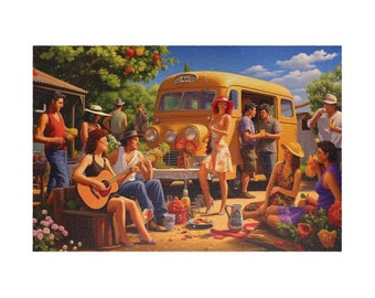Bohemian Celebration, Available in 110, 252, 500, and 1,014 pieces, Fun Gift Idea, Harvest Rhapsody, Orchard Jubilee, Nomad's Party