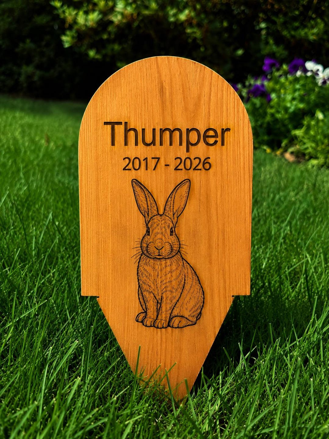 Peter Rabbit Headstone Personalized Rabbit Memorial Stone – Custom Pet Grave Marker – Outdoor ...