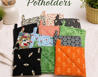 Handmade Quilted Potholder Set