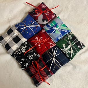 Reusable Flannel Hand Warmers: Jasmine Rice Filled, Set of 2