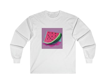 Watermelon Long sleeve COTTON T-shirt