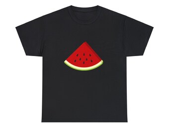 Watermelon Cotton Black Tshirt