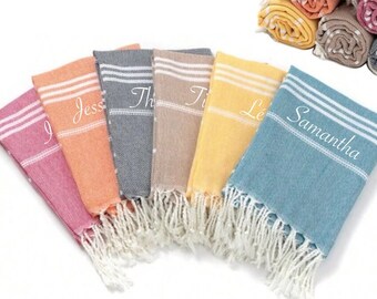 Fouta personnalisée / serviette personnalisée / drap de plage personnalisé / serviette de pique nique avec prénom