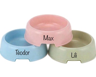 Personalized pet bowl / bowl for dog, cat, personalized rabbit