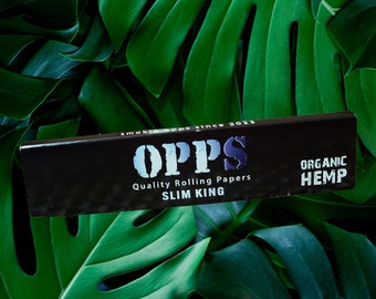 OPPS PAPERS OppsRollingCo King Size 3 packs ! 96 Leaves !Rolling Paper Organic Hemp Unbleached 3pck !