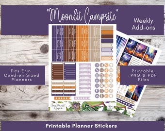Planner sticker weekly kit printable template digital sticker sheet fall digital planner sticker download for Erin Condren planner