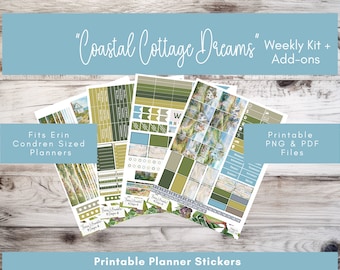 Planner sticker weekly kit printable template digital sticker sheet fall digital planner sticker download for Erin Condren planner
