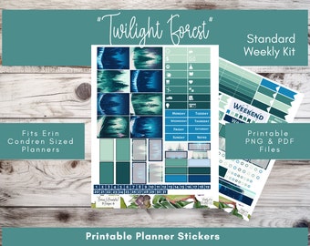 Planner sticker weekly kit printable template digital sticker sheet fall digital planner sticker download for Erin Condren planner