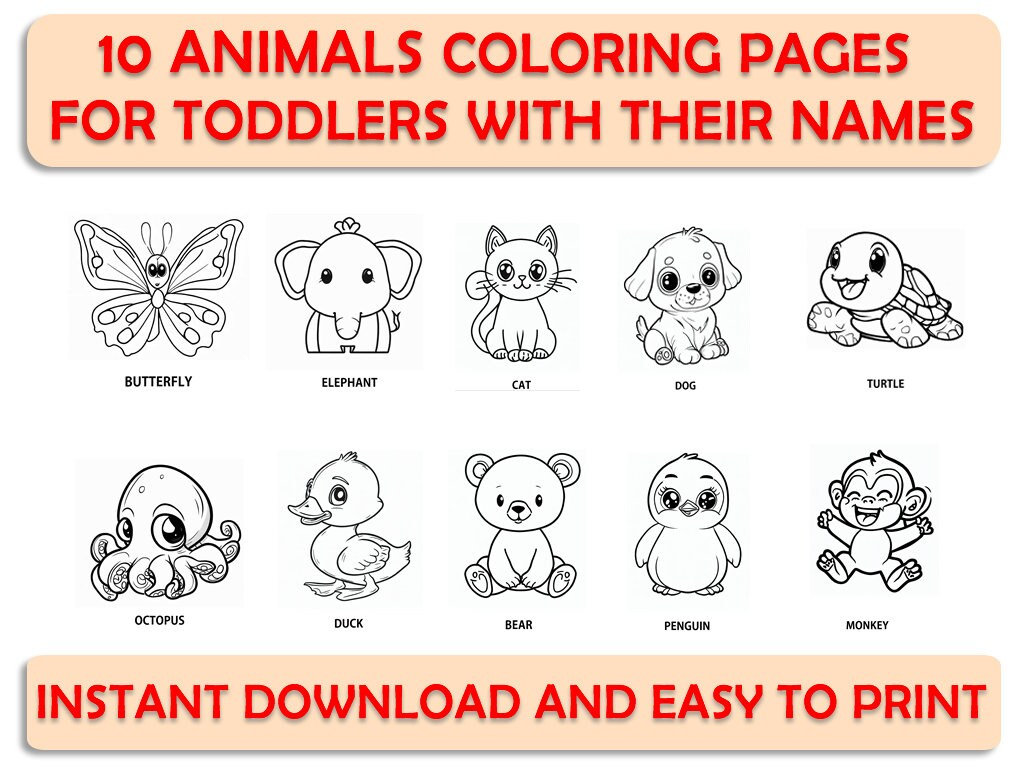 10 Animal Coloring Images to Unleash Your Inner Artist